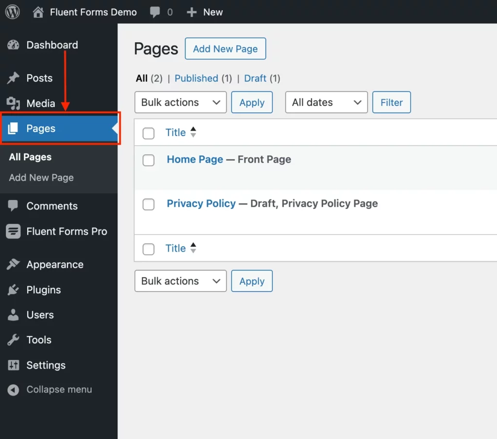 Publish your multi-step form